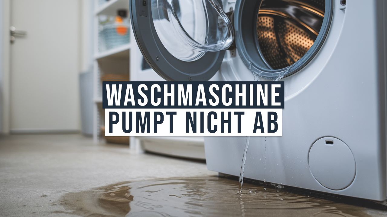 Waschmaschine pumpt nicht ab - Fehleranalyse